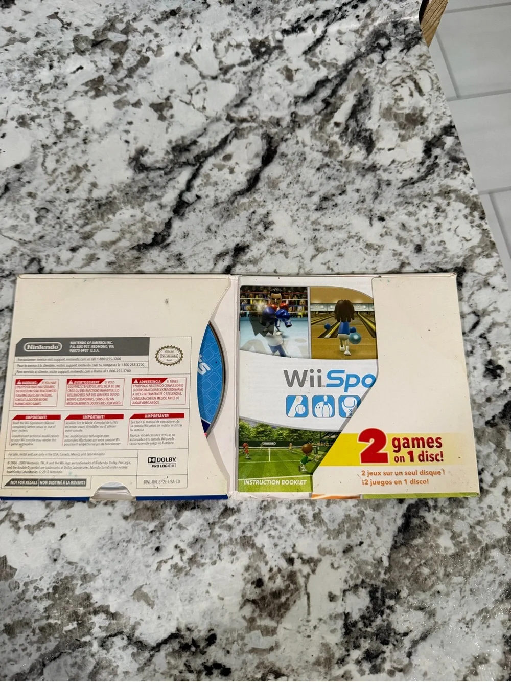 Wii Sports and Wii Sports Resort 2 in 1 (Nintendo Wii) Complete - Tested